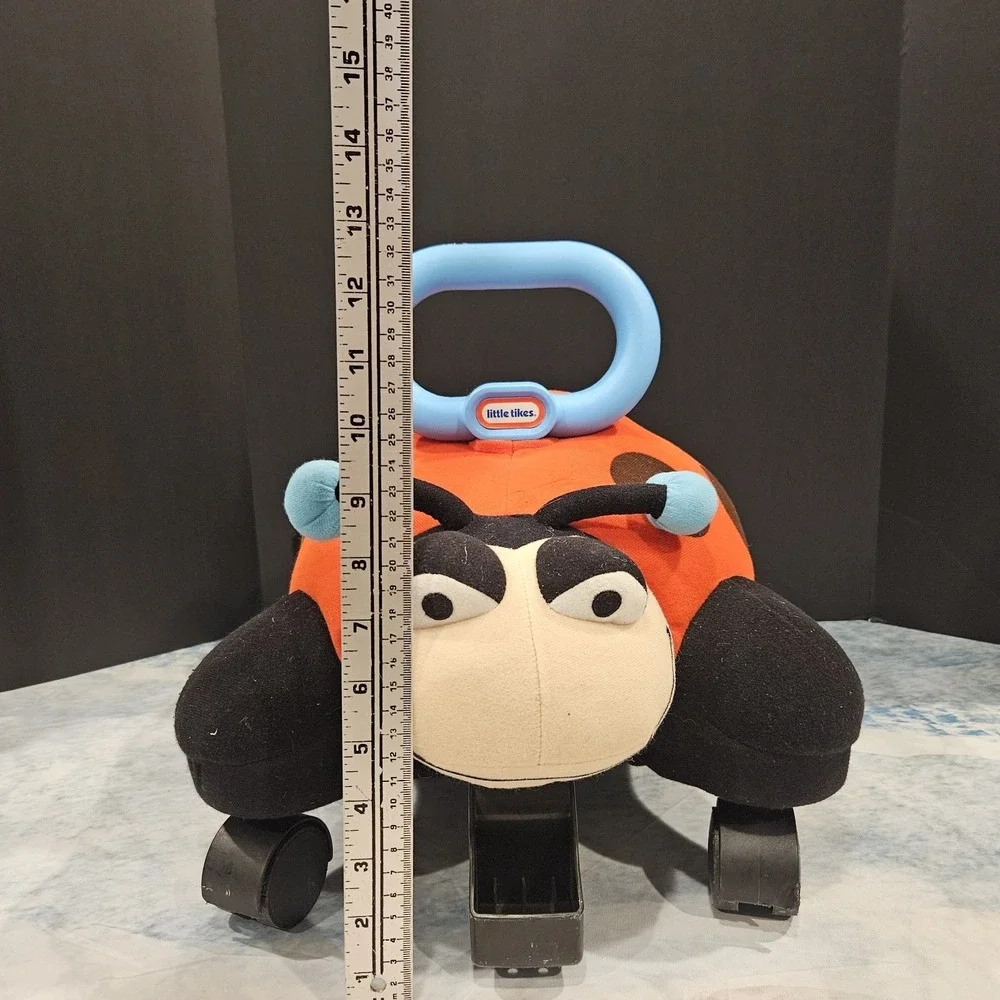 Vintage Little Tikes Ladybug Ride On Scooter Plush Toddler Toy Red Black‎